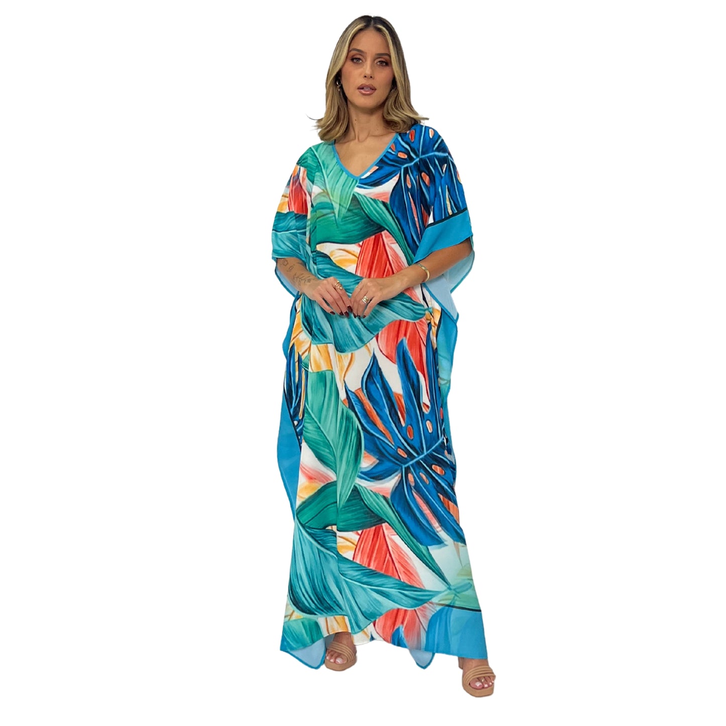 Kaftan Longa estampada Bixugrillo Ibiza