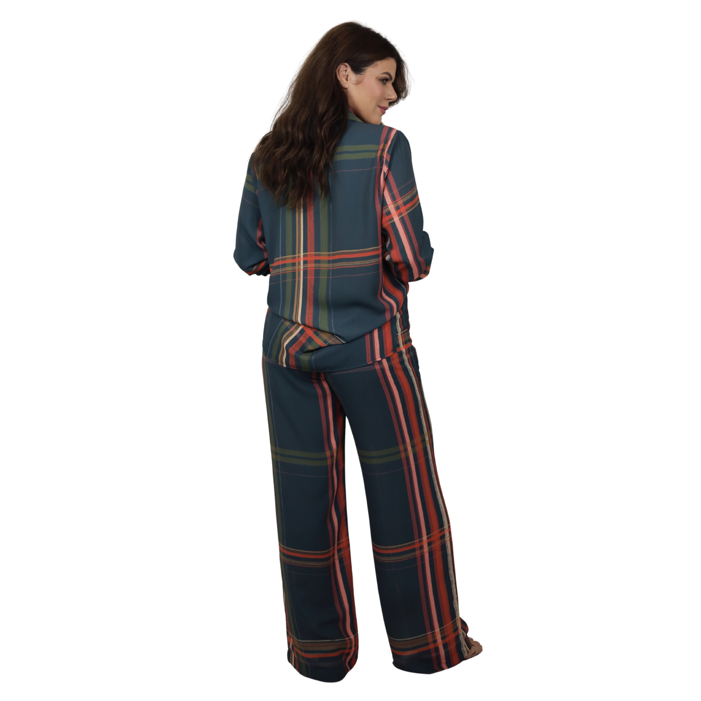 Conjunto 2pçs Camisão e Pantalona BIXUGRILLO estampado Xadrez Escossês