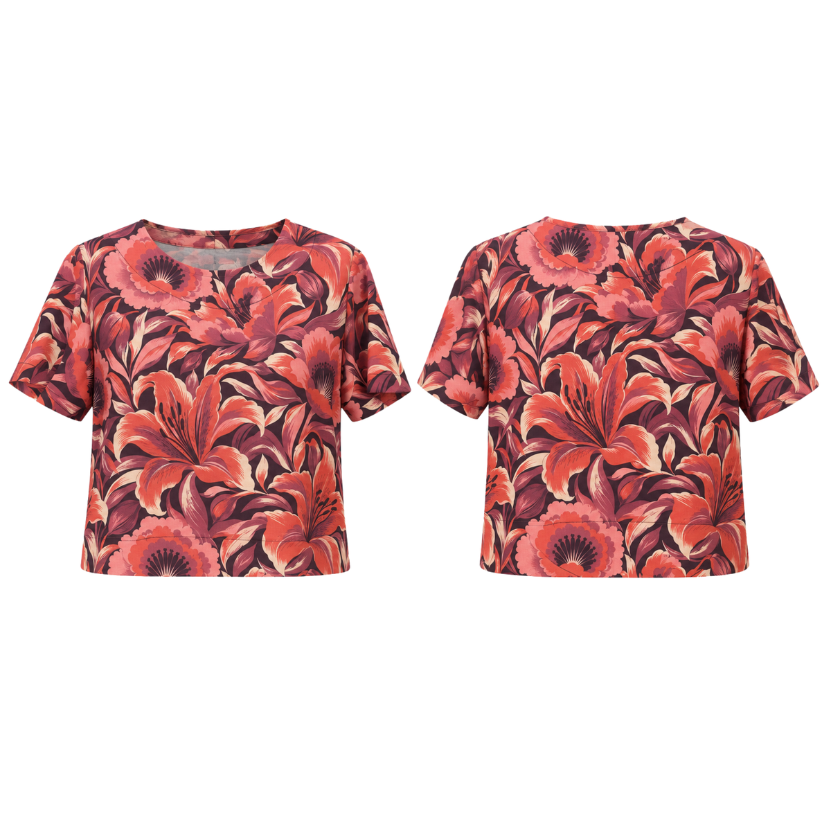 Conjunto Capri Amaranto – Estampa Exclusiva Bixugrillo-2pçs
