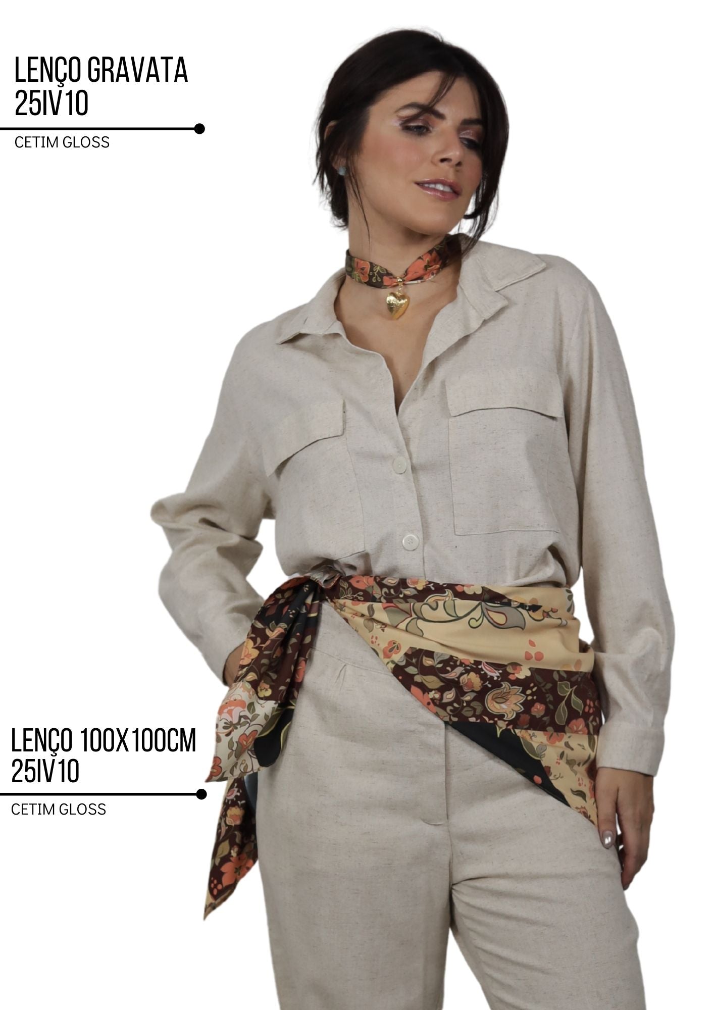 kit de 02 Lenço Estampado Exclusivo Bixugrillo PATCHWORK