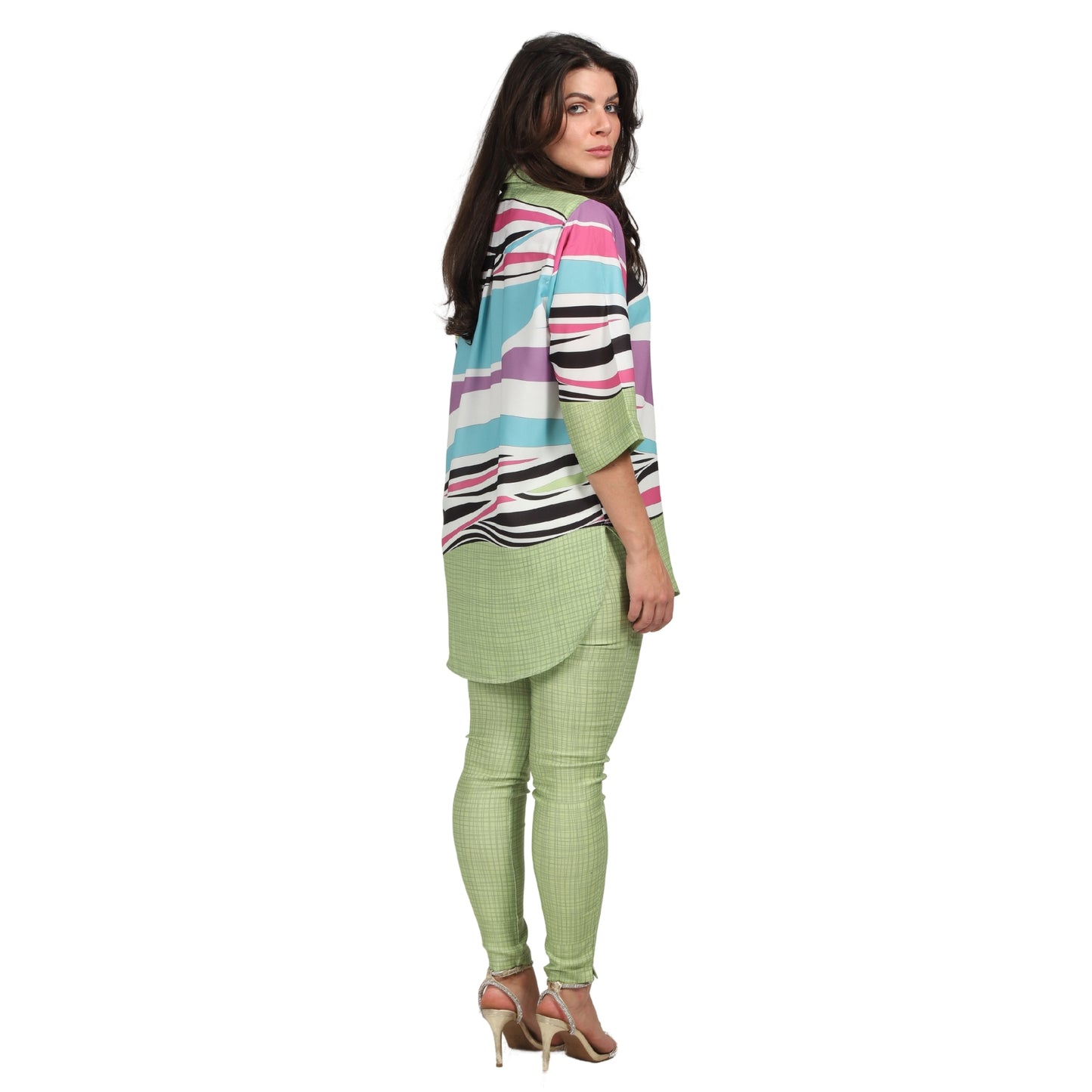 Camisa manga 3/4 BIXUGRILLO estampada Fibras