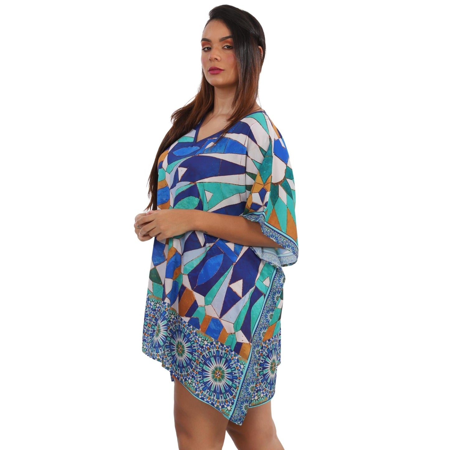 Blusa Kaftan BIXUGRILLO estampada Marroquina