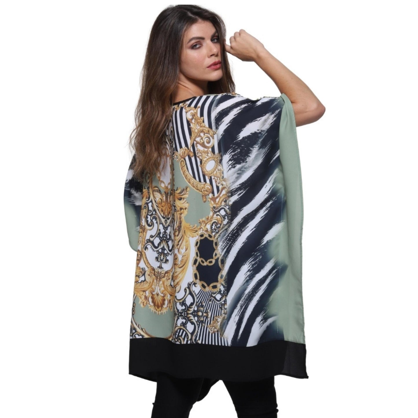 Blusa Kaftan BIXUGRILLO estampada Catedral