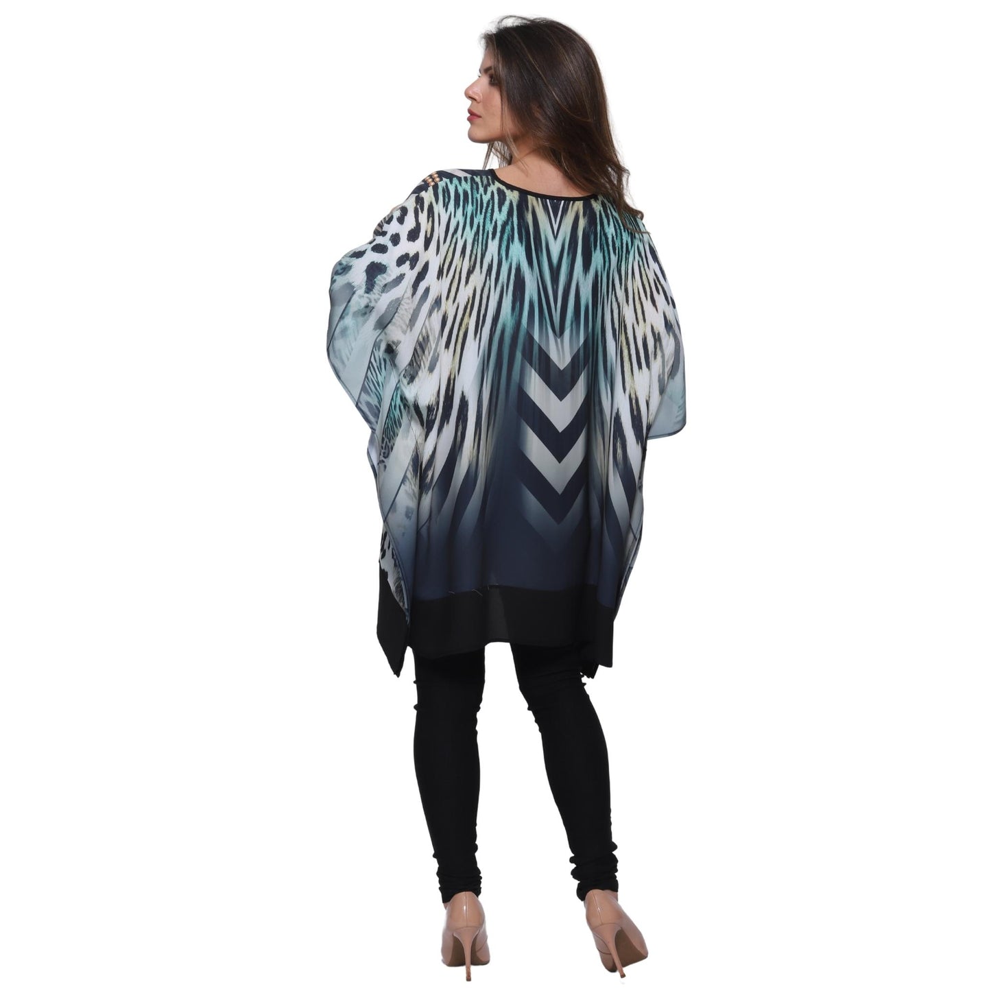 Blusa Kaftan BIXUGRILLO estampada Tamiris