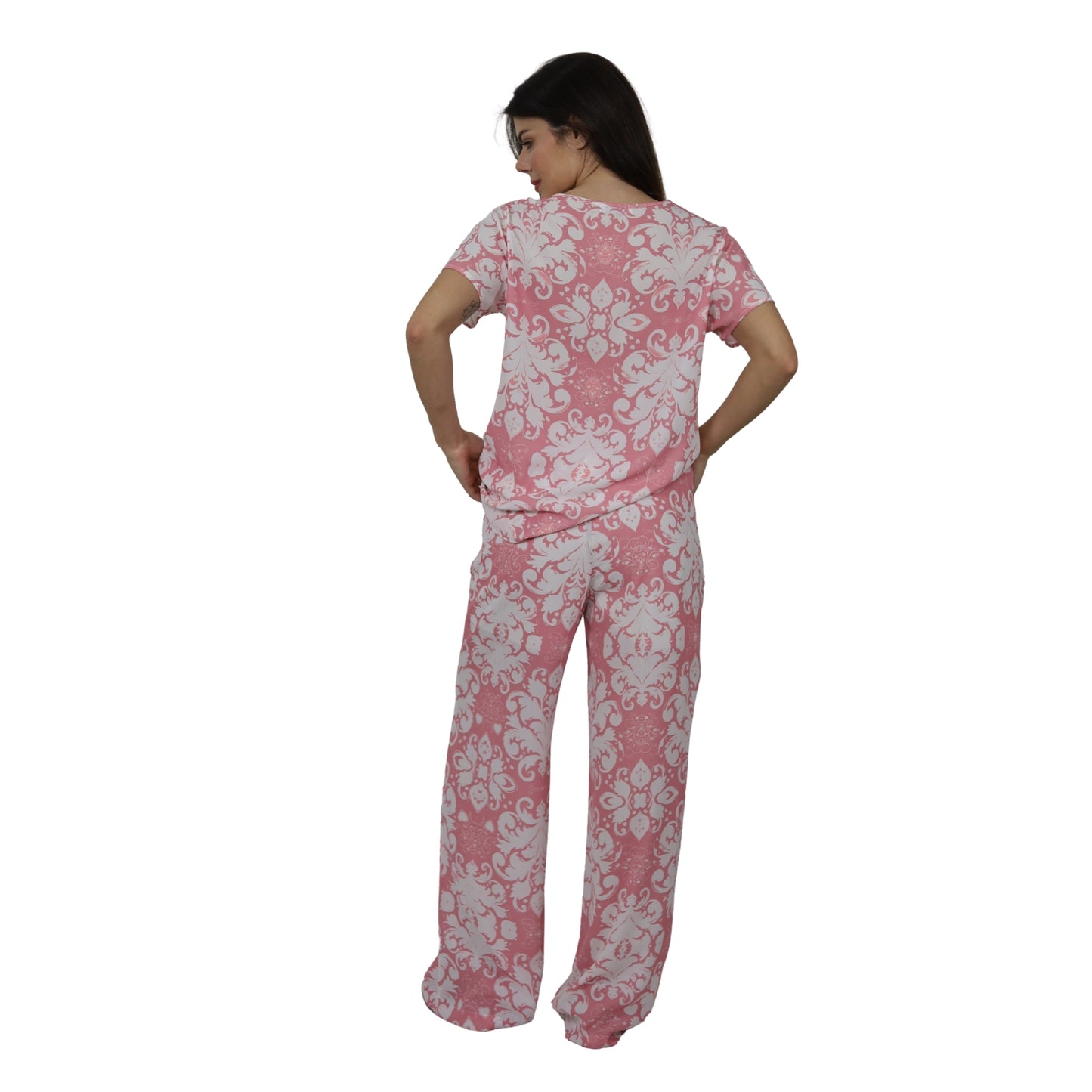 Conjunto Blusa e Pantalona BIXUGRILLO estampada Corações