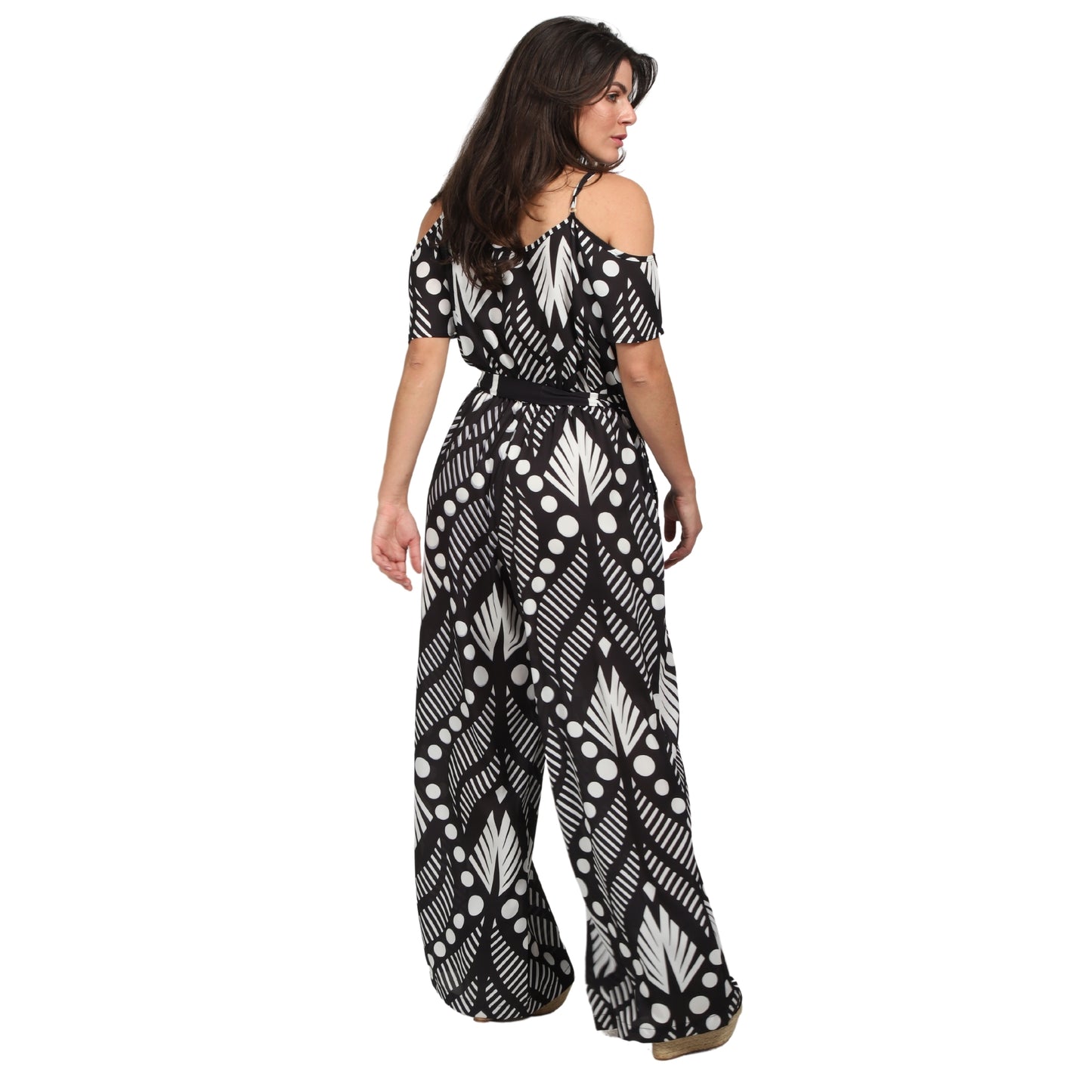 Macacão de alça estampado Bixugrillo Painel