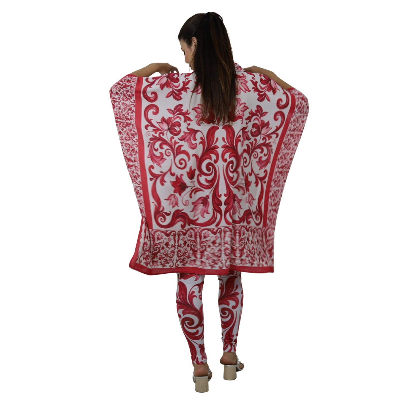 Conjunto Blusa e legging Bixugrillo estampado Moldura Rosa