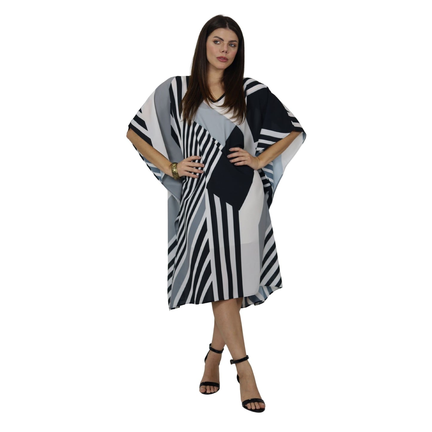 Kaftan Curta estampada Bixugrillo Listras