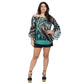 Blusa ciganinha estampada zebra green