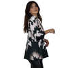 Blusa Decote "V" manga 3/4 BIXUGRILLO estampada tie dye mandala