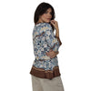 Blusa Decote "V" manga 3/4 BIXUGRILLO estampada