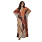Kaftan Longa Feminina em GGT Toque de Seda | Estampa Exclusiva BIX.G | Cânion Terracota