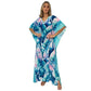 Kaftan Longa estampada Bixugrillo Banana Blue
