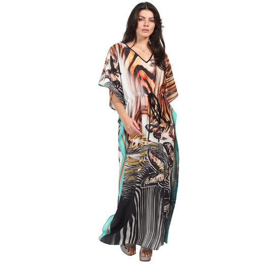 Kaftan Longa com cintura ajustável Borbo
