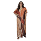 Kaftan Longa Feminina em GGT Toque de Seda | Estampa Exclusiva BIX.G | Cânion Terracota