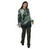 Blusa manga longa BIXUGRILLO estampada  Borboleta Green