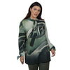 Blusa manga longa BIXUGRILLO estampada  Borboleta Green