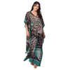 KAFTAN VESTIDO longa BIXUGRILLO estampada Animal green
