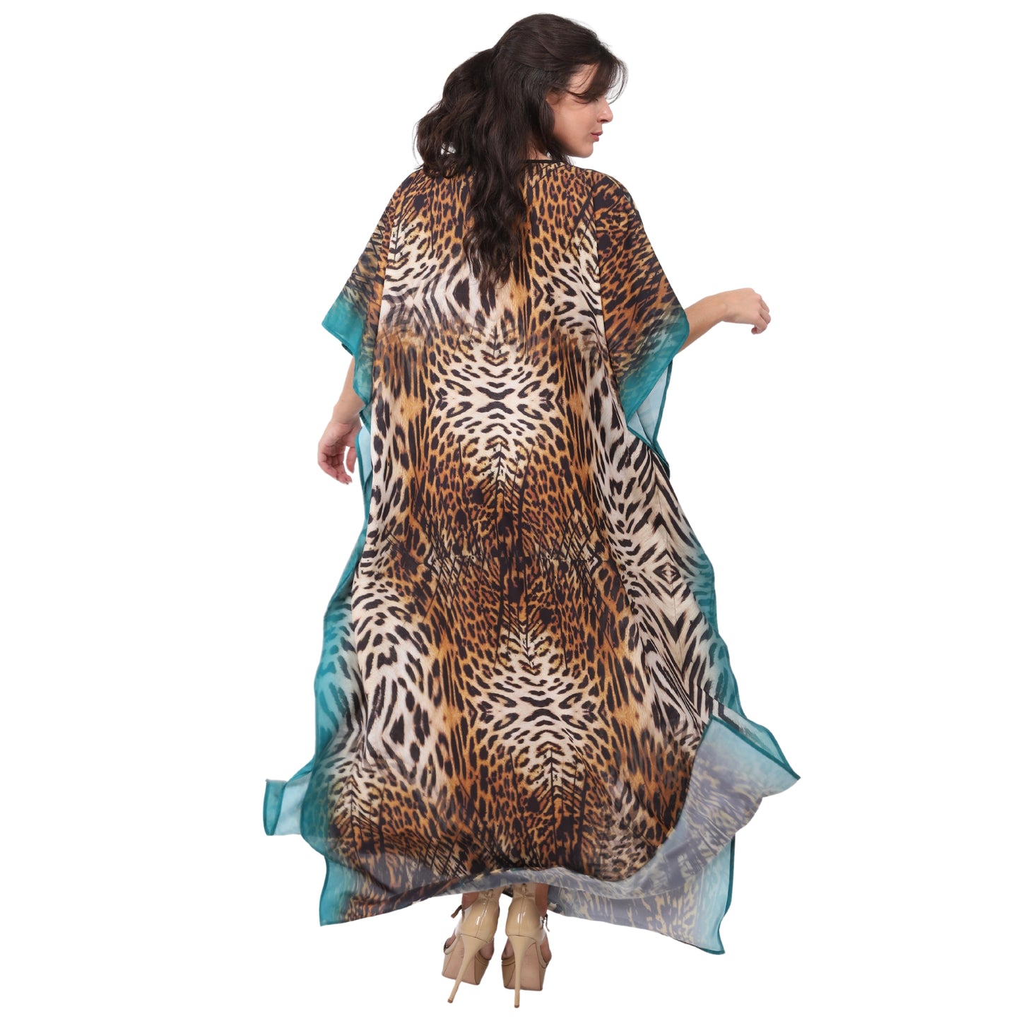 KAFTAN VESTIDO longa BIXUGRILLO estampada Borboleta