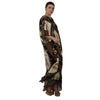 Kaftan Longa estampada Bixugrillo Lenço bege