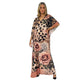 Kaftan Longa estampada Bixugrillo ONÇA Rosê