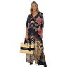 Kaftan Longa estampada Bixugrillo tatuagem