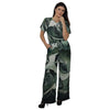 Conjunto Blusa e Pantalona BIXUGRILLO estampada Folhas verdes