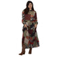 Vestido Longo Bixugrillo estampado patchwork