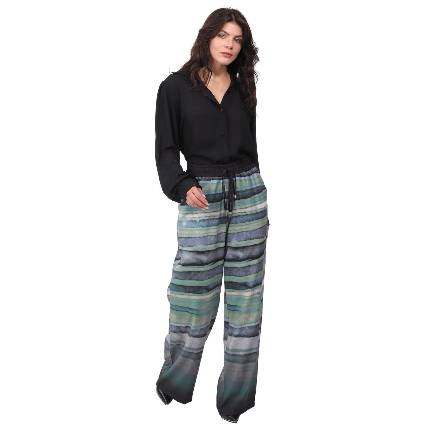 Camisa manga bufante BIXUGRILLO lisa Preta