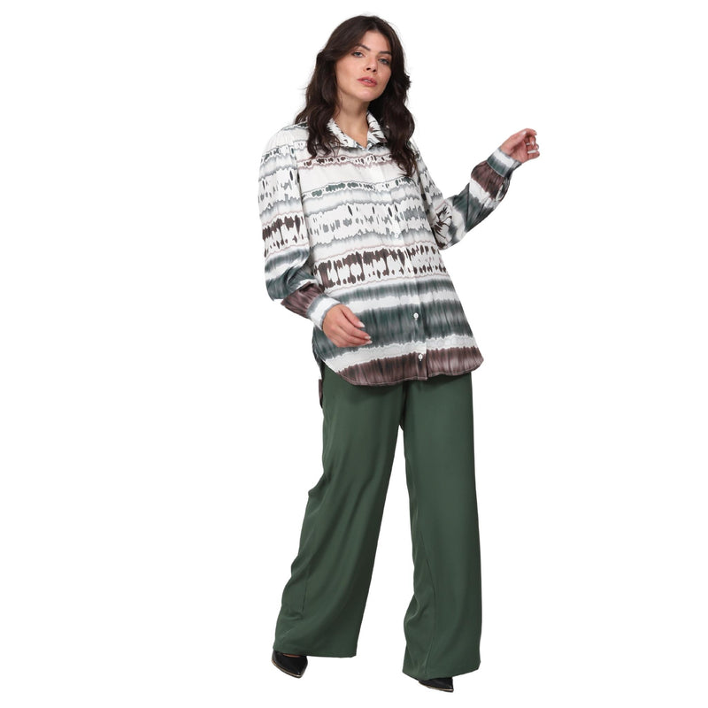 Camisa manga longa BIXUGRILLO estampada Tie-dye