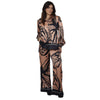 Conjunto Blusa e Pantalona BIXUGRILLO estampada Borboleta Preta