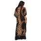 Kaftan vestido longa estampada Clássico