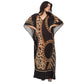 Kaftan vestido longa estampada Clássico
