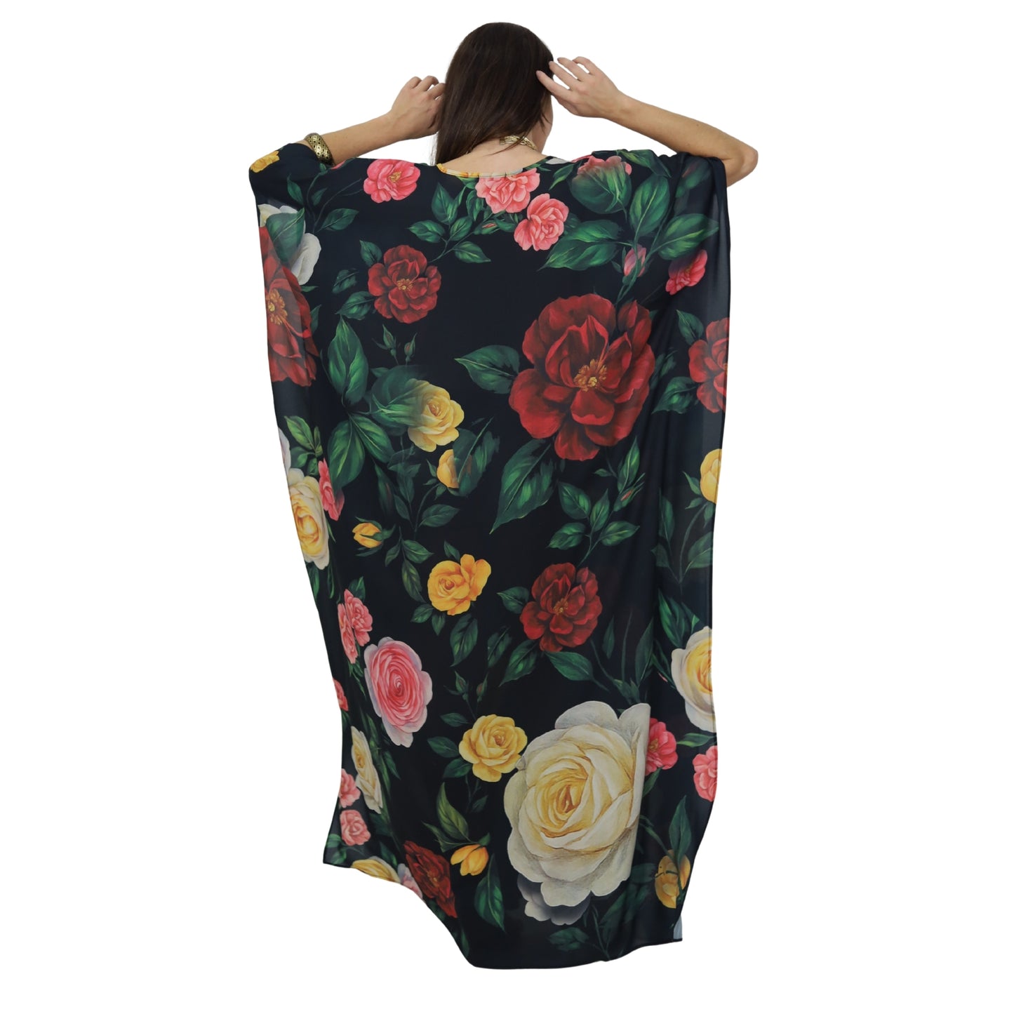 Kaftan Longa estampada Bixugrillo Bloom