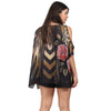 Blusa Kaftan ombro aberto estampada Tiger
