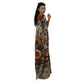 Kaftan Longa estampada Bixugrillo Garden