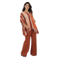 Conjunto Blusa kaftan e Pantalona BIXUGRILLO estampada Belle Rivière Terracotta