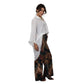 Conjunto Essenza Selva, 2 pçs Feminino Blusa Mullet e Calça Estampada em Georgette Toque de Seda | BIX.G.