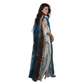 Kaftan Longa Feminina em GGT Toque de Seda | Estampa Exclusiva BIX.G | Horizonte Liquido