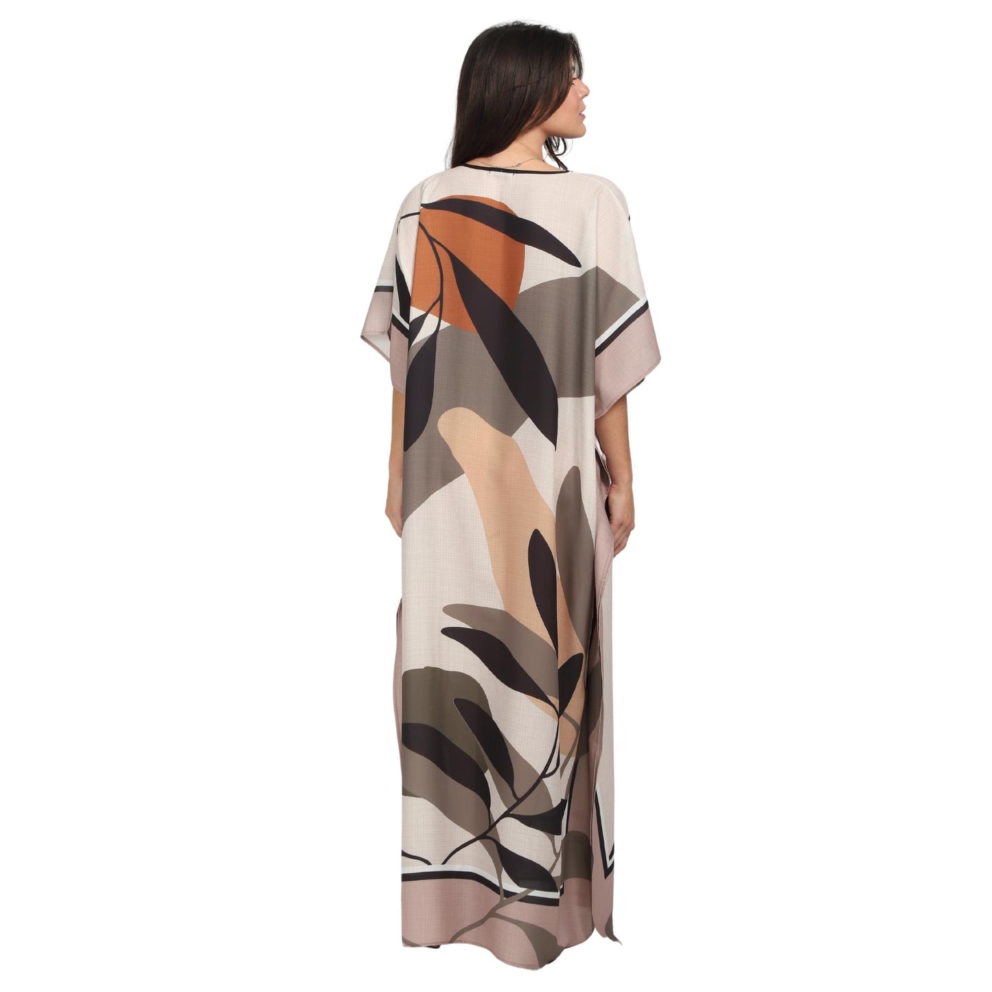 Kaftan vestido longa estampada Serena