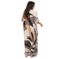 Kaftan vestido longa estampada Serena
