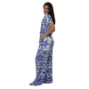Conjunto Blusa e Pantalona BIXUGRILLO estampada Moldura Azul