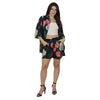 Conjunto 02 PÇS Camisão e Short BIXUGRILLO estampado Rosas Bloom