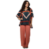 Conjunto Blusa kaftan e Pantalona BIXUGRILLO estampada Belle Rivière