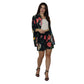 Conjunto 02 PÇS Camisão e Short BIXUGRILLO estampado Rosas Bloom