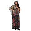 Kaftan vestido longa estampada Tigre