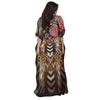 Kaftan vestido longa estampada Tigre