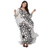 Kaftan vestido longa estampada mandala duo