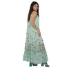 Vestido  Midi de Alça Bixugrillo estampado Margaridas Verde