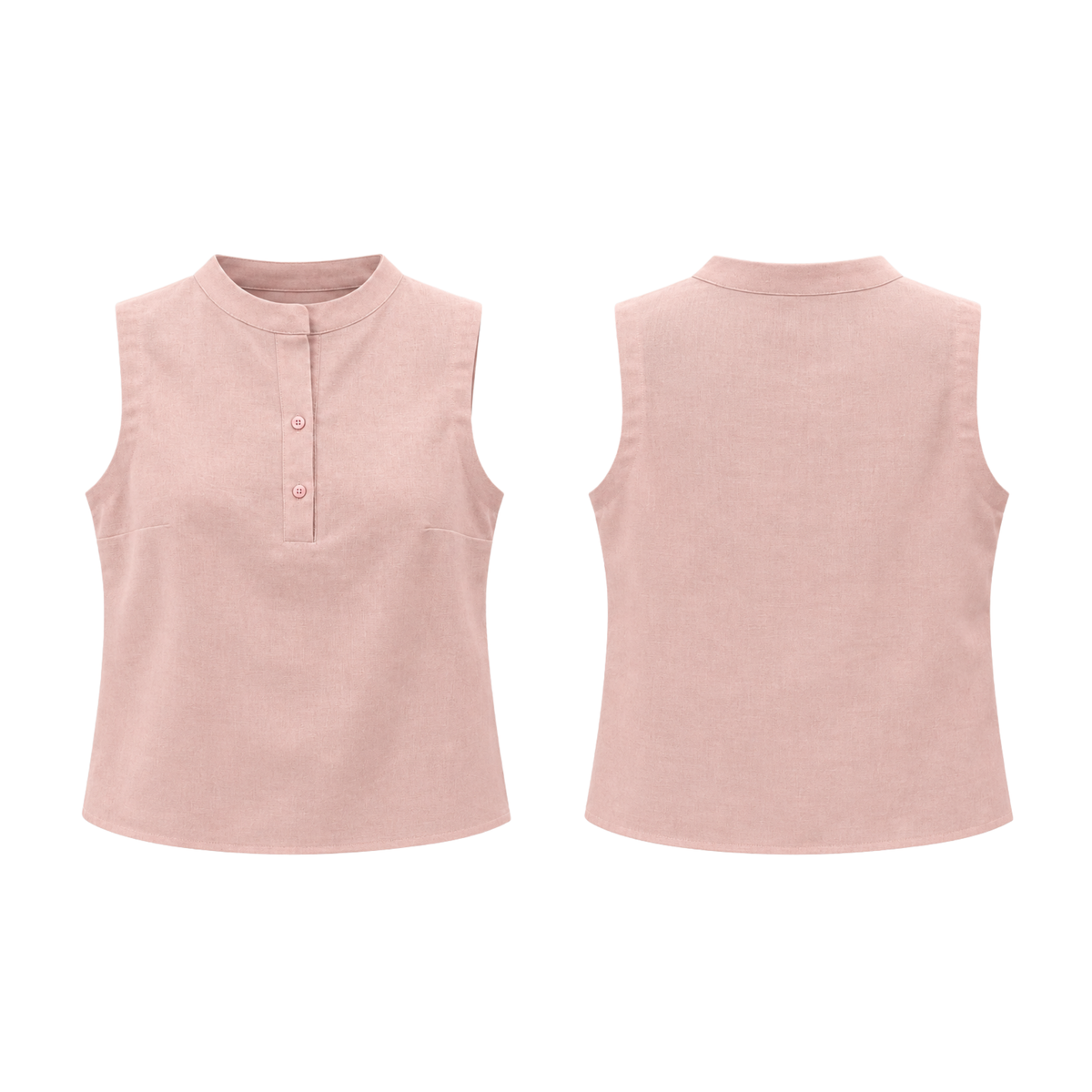 Conjunto Bixugrillo  Rosé Serena em Viscolinho — Blusa + Bermuda